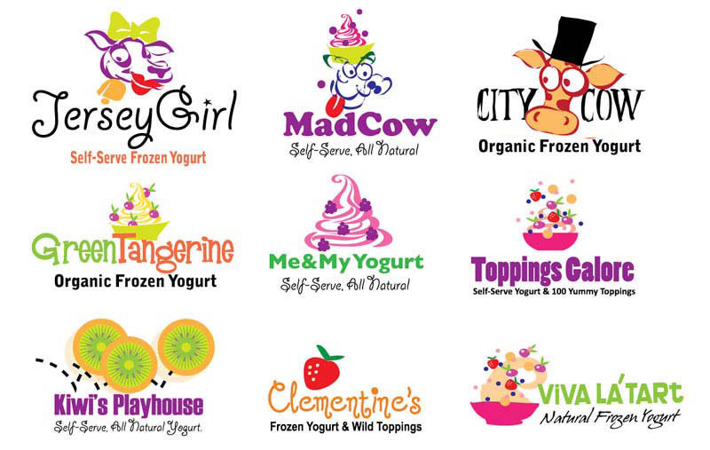 Frozen Yogurt Logos